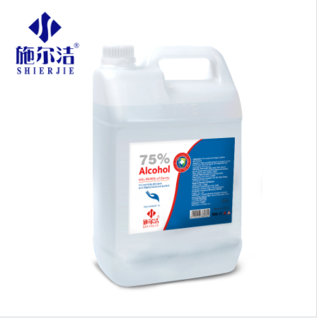 施尔洁 75%酒精消毒液5L装