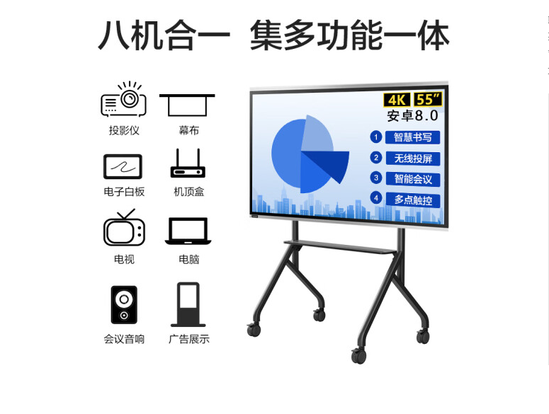 联想thinkplus SE55 会议平板一体机  55英寸（含无线投屏*1、移动支架*1）含安装调试