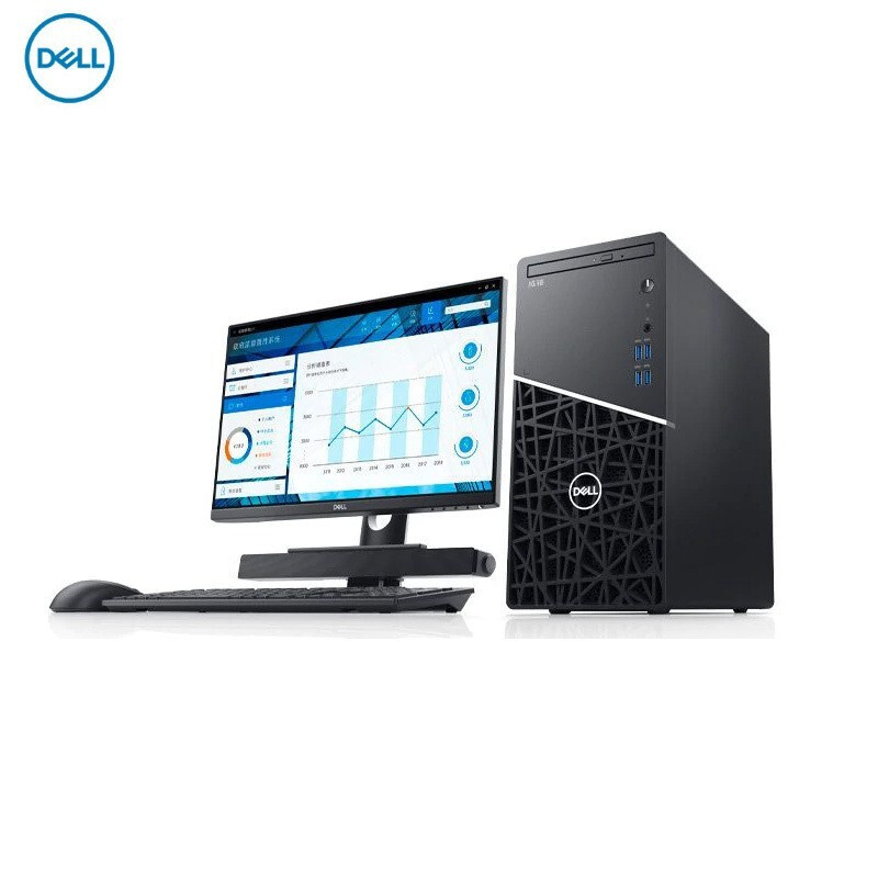 戴尔DELL 成铭台式机3901 I5-12500/8G/1TB+256G SSD/WIN11H/HMDI+VGA/五年保/ E2423HN