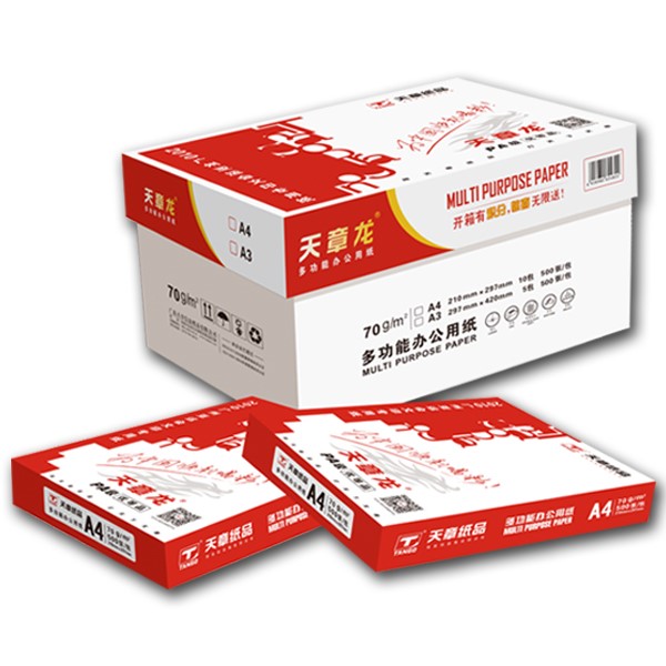 天章龙 复印纸 A3 70G 500张/包 5包/箱