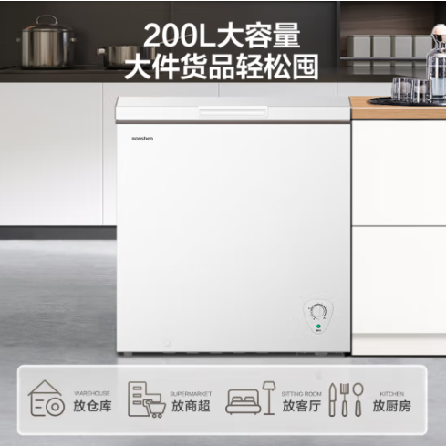 容声（Ronshen）200升冰柜 BD/BC-200ZMSMB