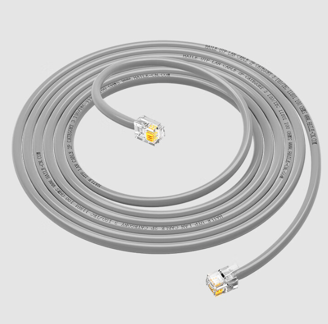 电话线4芯 HT-110-10M灰色 10米