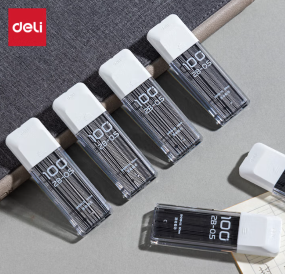 得力SH238-05活动铅笔芯0.5mm 100根/盒